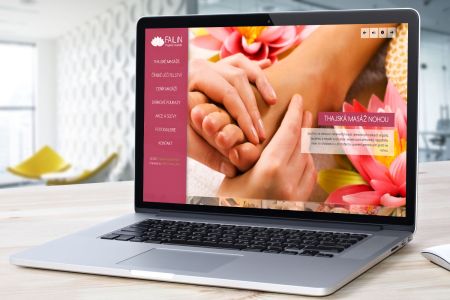 Grafický návrh webu Failin - thajské masáže
